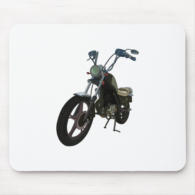 Mousepad Motociclo clássico de vintage (Frente)