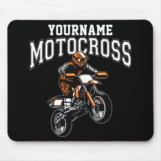 Mousepad Motocross Dirt Bike Racing Personalizado  (Frente)