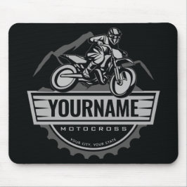Mousepad Motocross Rider Rider Ringue Personalizada da Corr