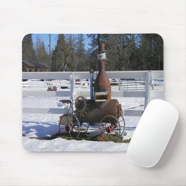 Mousepad Motor a vapor histórico... (Com mouse)
