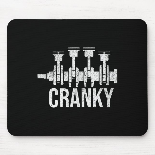 Mousepad Motor de Carro Irritado Virabrequim Amante de Carr (Frente)