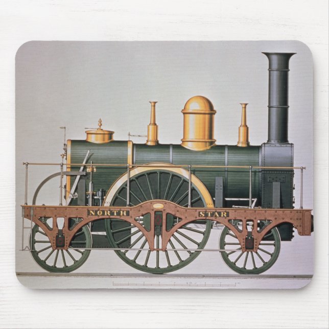 Mousepad "Motor de vapor da estrela norte" de Stephenson, (Frente)