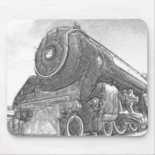 Mousepad Motor esboçado do trem