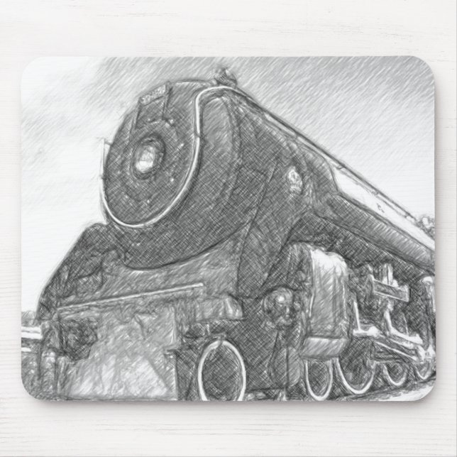 Mousepad Motor esboçado do trem (Frente)