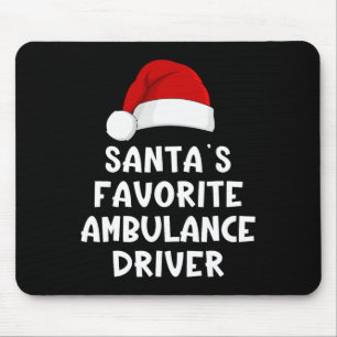 Mousepad Motorista de Ambulância Favorito do Papai Noel no
