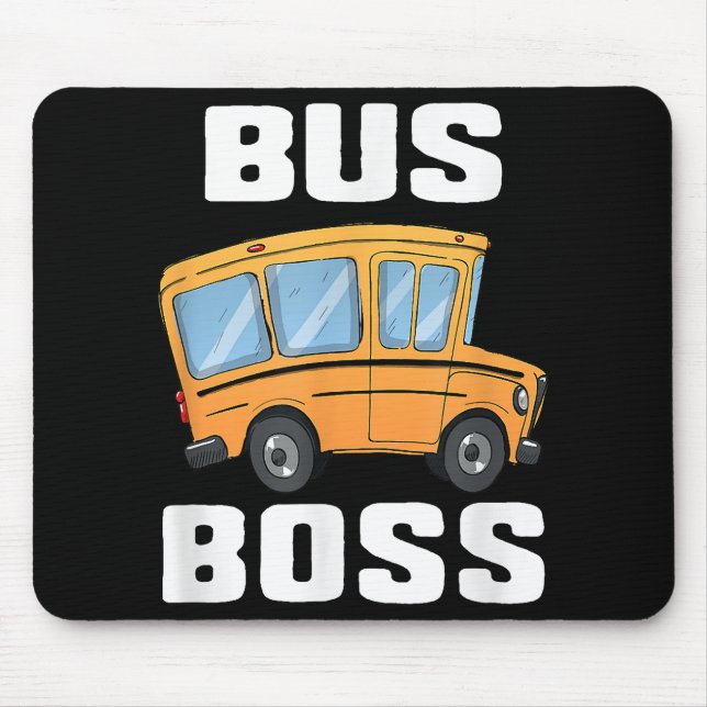 Mousepad Motorista de Ônibus da Escola de Barramento Funny (Frente)