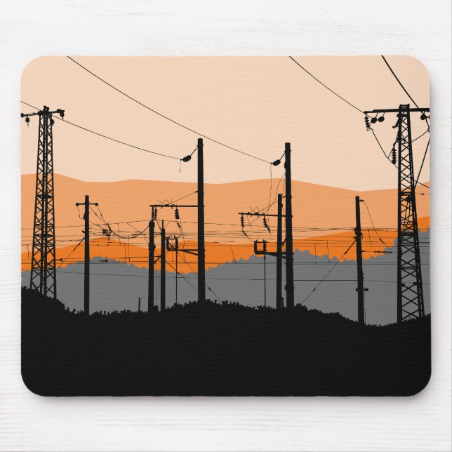 Mousepad Motospad das linhas solares industriais (Frente)