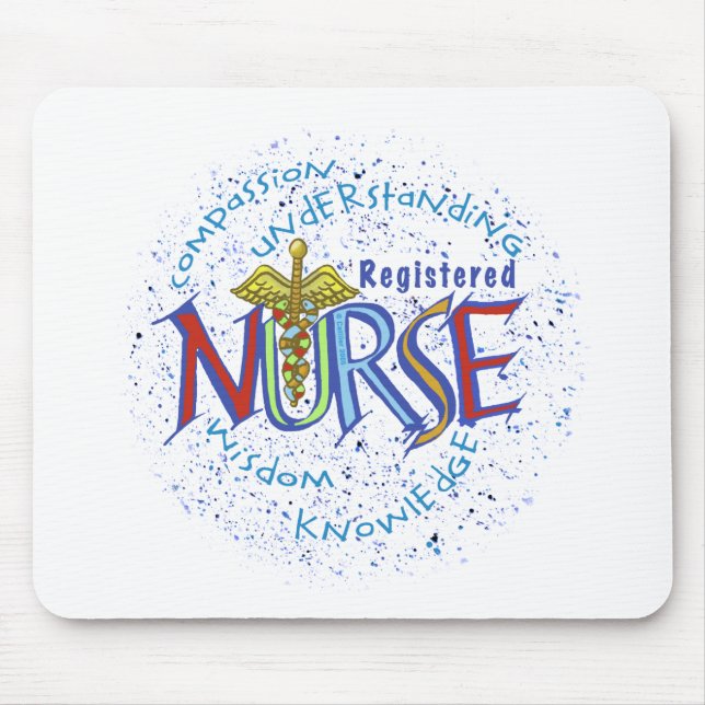 Mousepad Motto da Enfermeira Registrada (Frente)