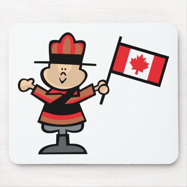 Mousepad Mountie dos desenhos animados (Frente)