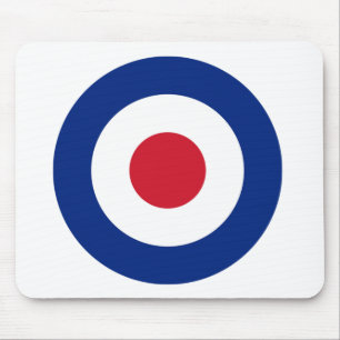 Mousepad Mouse azul-MOD, vermelho-branco   Presentes MOD