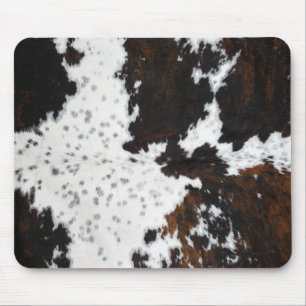 Mousepad Mouse Castanho Escuro e Branco com Vista para Cowh