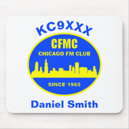 Mousepad Mouse CFMC personalizado com cartaz e nome