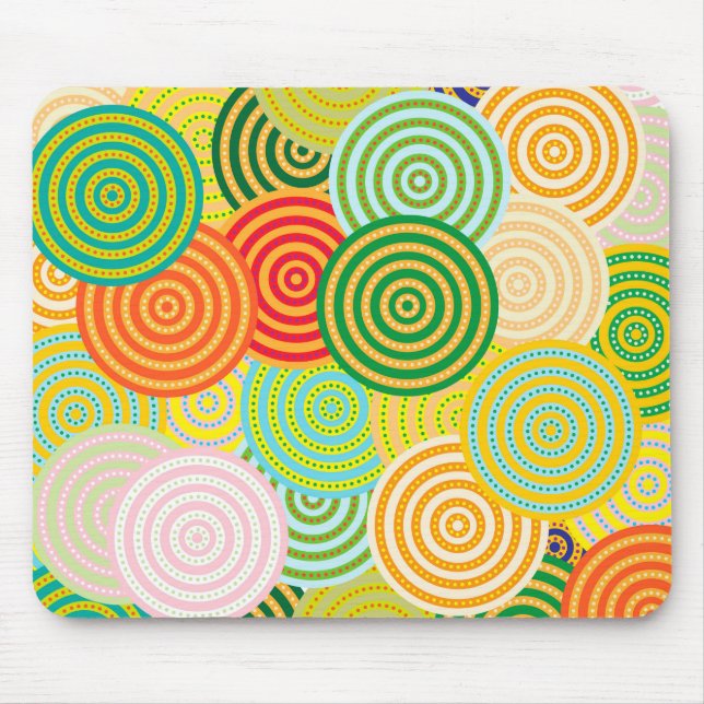 Mousepad Mouse Círculos Círculos (Frente)