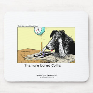 Mousepad Mouse Collie de Borda Engraçado