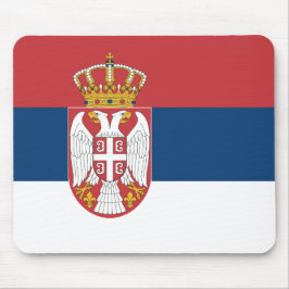 Mousepad Mouse com bandeira da Sérvia