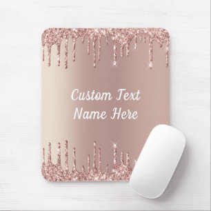 Mousepad Mouse com Dissipador de Lâmpada Dourado rosa Pad