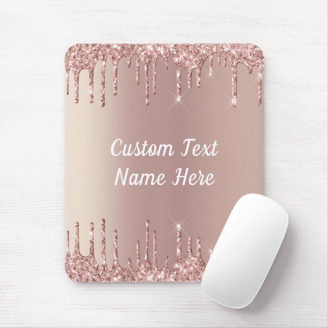 Mousepad Mouse com Dissipador de Lâmpada Dourado rosa Pad (Com mouse)