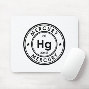 Mousepad Mouse com Elemento de Mercúrio
