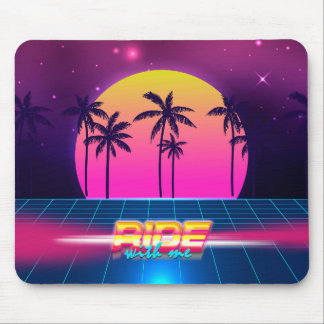 Mousepad Mouse com estilo retrorfuturista do anos 80 90