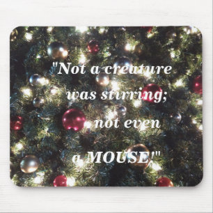 Mousepad Mouse com humor de Natal.