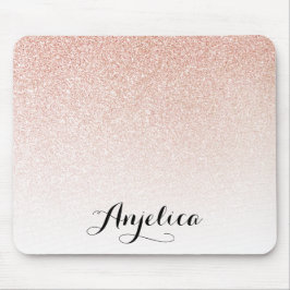 Mousepad Mouse com Nome Personalizado do Mouse com Glitter 