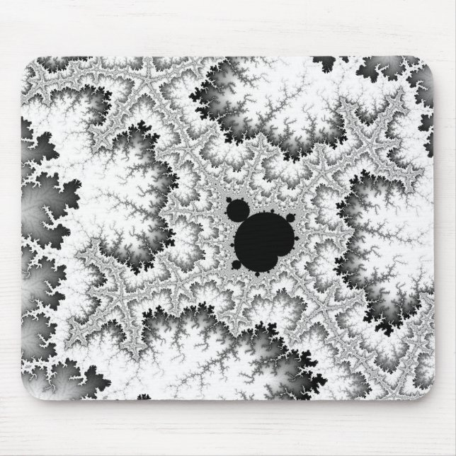 Mousepad Mouse Coral Preto (Frente)