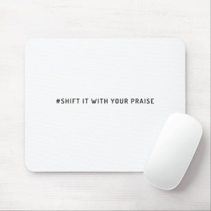 Mousepad Mouse Cristão com Etiqueta de Hash da Mídia Social