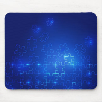Mousepad Mouse de consciência autista brilhando Quebra-cabe