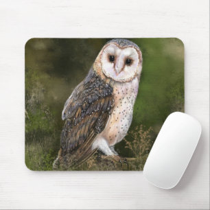 Mousepad Mouse de Coruja Ocidental - Pintura