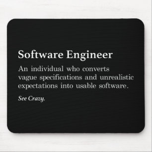 Mousepad Mouse de definição de Engenheiro de software - E
