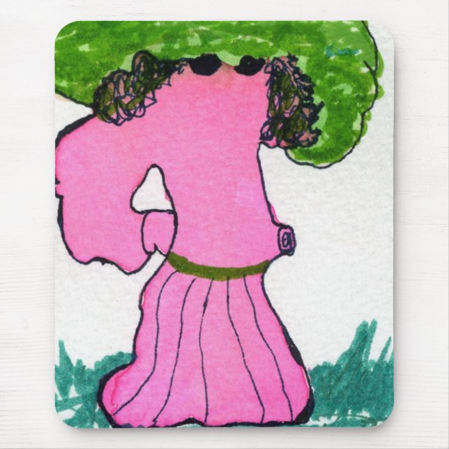 Mousepad Mouse de Design Abstract "Dança de Rolamento Veggi (Frente)