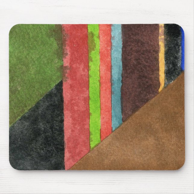 Mousepad Mouse de Design Abstrato "Chevrons" (Frente)