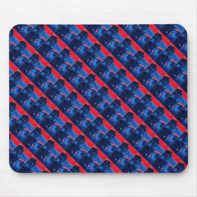 Mousepad Mouse de Design Abstrato com Cordilho 1 Congelado (Frente)