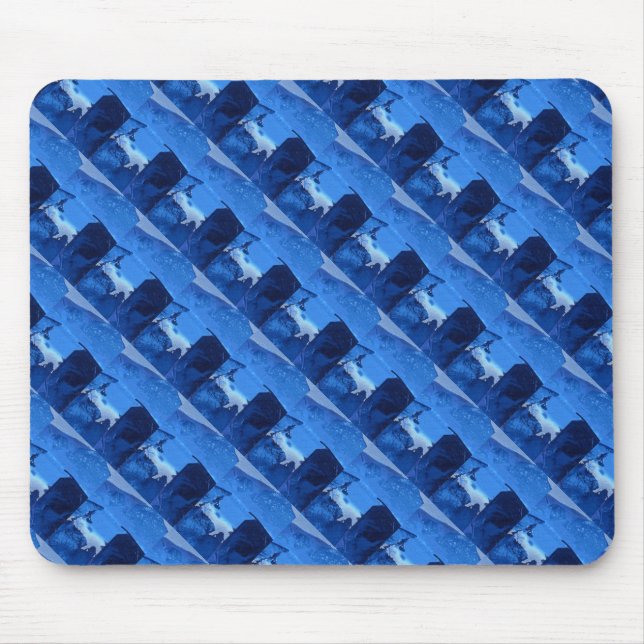 Mousepad Mouse de Design Abstrato com Cordilho 3 Congelado (Frente)
