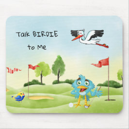 Mousepad Mouse de Golfe Divertido Fale Birdie comigo