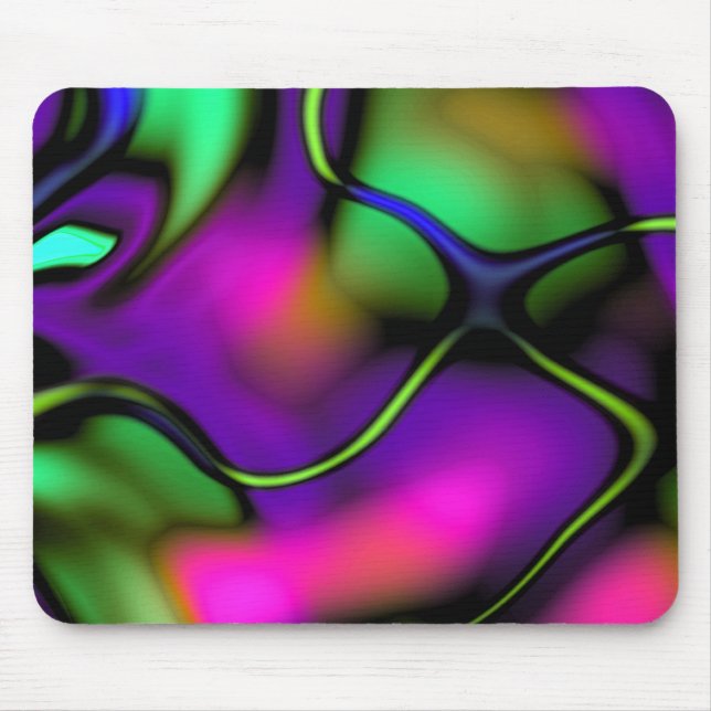 Mousepad Mouse de Movimento Pastel abstrato 1 (Frente)