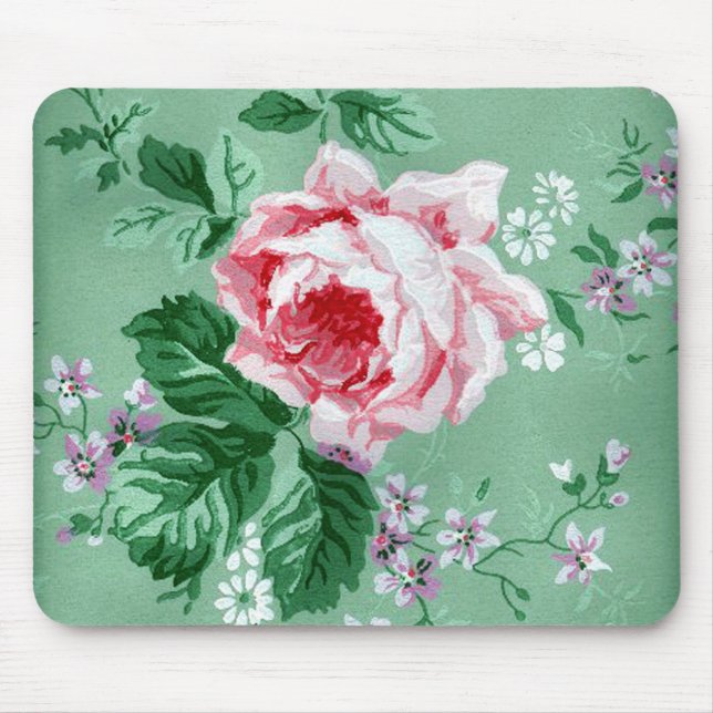 Mousepad Mouse de Papel de parede rosa rosa rosa (Frente)