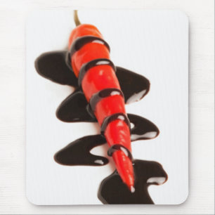 Mousepad Mouse de Pimenta Jalapeno Coberta com Chocolate