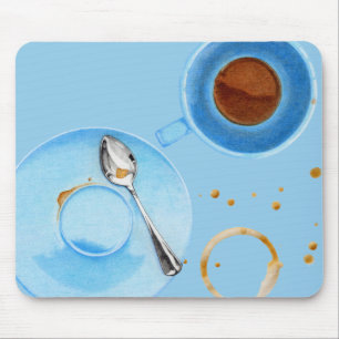 Mousepad Mouse de Quebra de Café