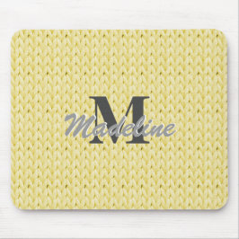 Mousepad Mouse de Textura Amarelo com Monitor