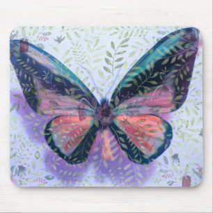 Mousepad Mouse Fantasia do Jardim de Borboleta