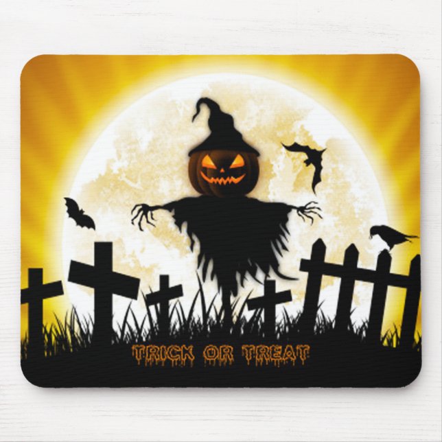 Mousepad Mouse Halloween Pd/Trick ou Tratar (Frente)
