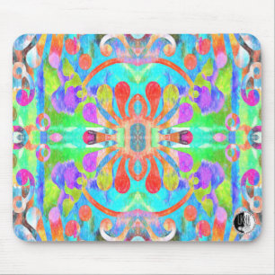 Mousepad Mouse Mandala muito colorido