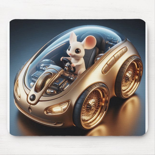 Mousepad Mouse-Móvel ouro: Uma pequena missão do mouse (Frente)