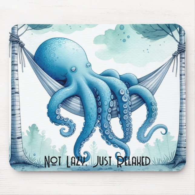 Mousepad Mouse Octopus Relaxado (Frente)