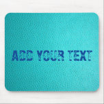 Mousepad Mouse-padrão de couro de turquesa personalizado<br><div class="desc">Mouse-padrão de couro de turquesa personalizado</div>