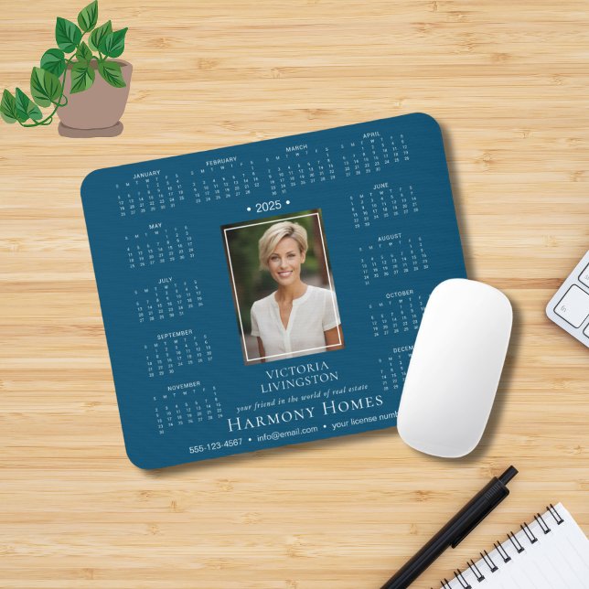 Mousepad Mouse Personalizado de Calendário Comercial 2025 (Criador carregado)