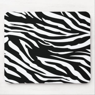 Mousepad Mouse Personalizado de Impressão Zebra Preta e Bra