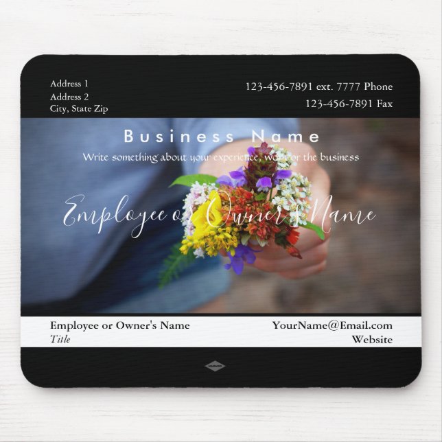 Mousepad Mouse Promo do Buquê de Flor Pequeno (Frente)