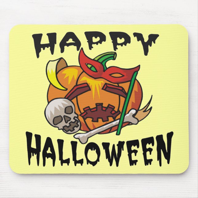 Mousepad Mouse Pumpkin do Festa Halloween (Frente)